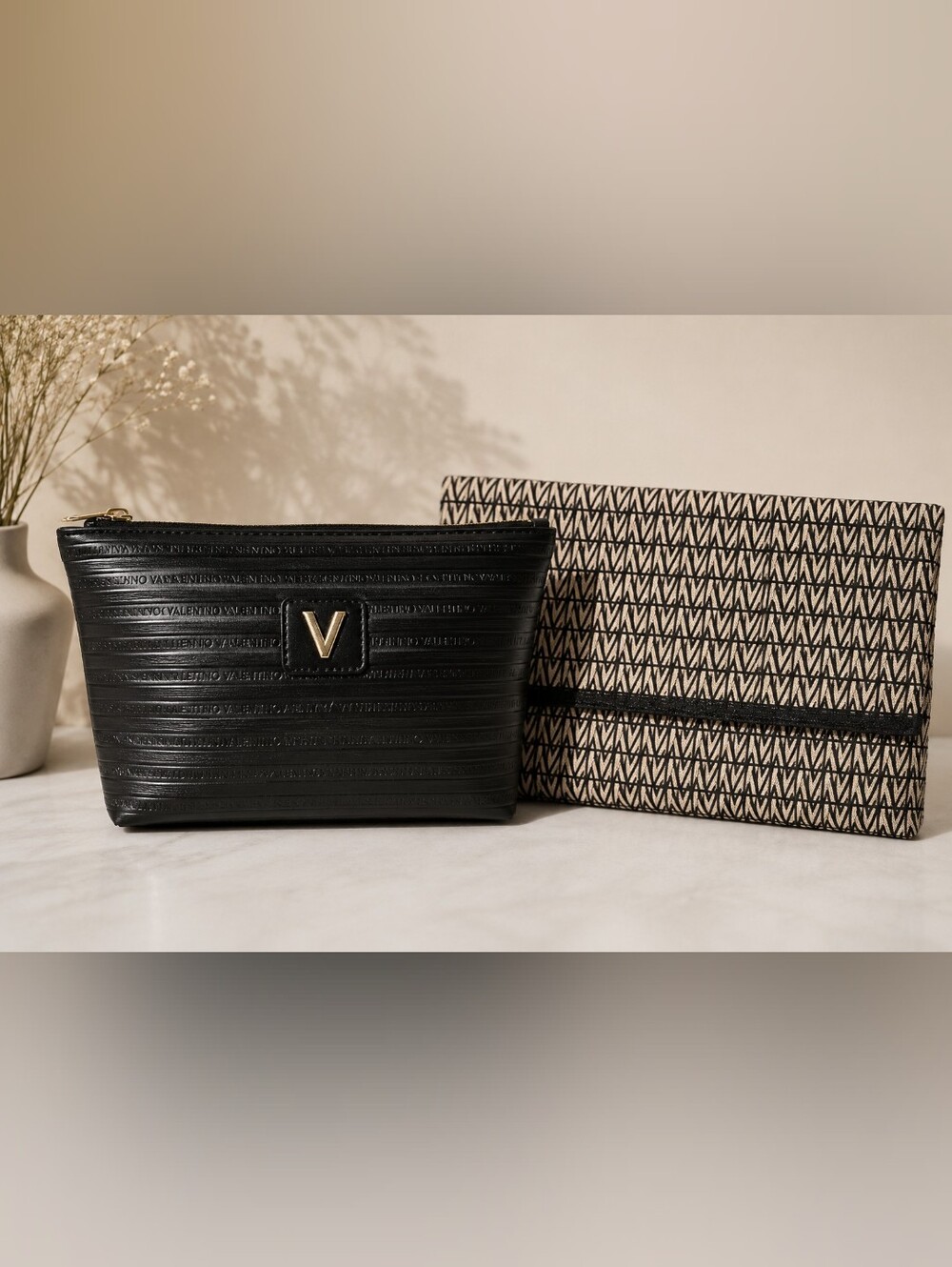 Mario Valentino Travel Cosmetic Pouch